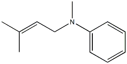 N-methyl-N-(3-methylbut-2-enyl)aniline Struktur