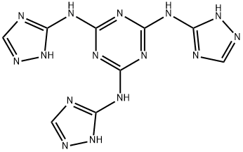 N2,N4,N6-三(1H-1,2,4-三唑-3-基)-1,3,5-三嗪-2,4,6-三氨基, 102365-48-0, 结构式
