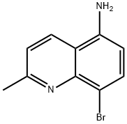 8-bromo-2-methylquinolin-5-amine Struktur