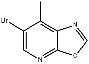 6-BROMO-7-METHYLOXAZOLO[5,4-B]PYRIDINE, 1023817-91-5, 结构式