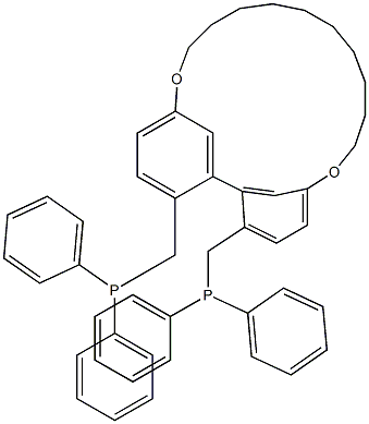 (S)-2,2'-Bis(diphenylphosphinomethyl)-5,5'-(decamethylenedioxy)-1,1'-biphenyl,1023987-82-7,结构式