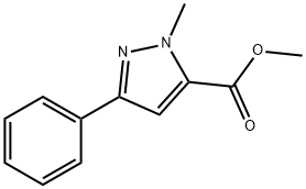 1-Methyl-3-phenylpyrazol-5-carbonsaeure-methylester Structure