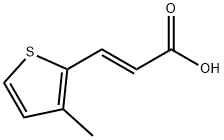 3-(3-methylthiophen-2-yl)prop-2-enoic acid Struktur