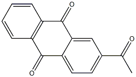 9,10-Anthracenedione, 2-acetyl- 化学構造式