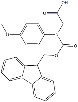 N-FMOC-RS-4-甲氧基苯甘氨酸, 1028530-29-1, 结构式