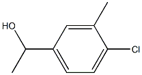 1-(4-クロロ-3-メチルフェニル)エタノール 化学構造式