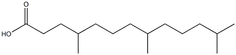 4,8,12-三甲基十四酸, 10339-73-8, 结构式