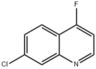 4-フルオロ-7-クロロキノリン 化学構造式
