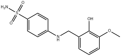 4-[(2-hydroxy-3-methoxybenzyl)amino]benzenesulfonamide,1041600-42-3,结构式