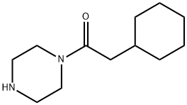 2-cyclohexyl-1-(piperazin-1-yl)ethanone Struktur