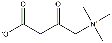 3-氧代-4-(三甲基氨)丁酸酯, 10457-99-5, 结构式