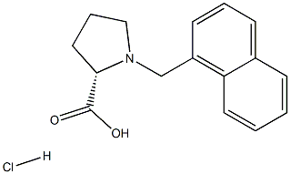 (R)-alpha-(1-naphthalenylmethyl)-proline-HCl 化学構造式