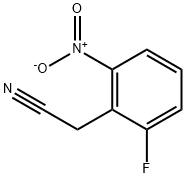 6-fluoro-2-nitrophenylacetonotrile Structure