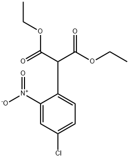 DIETHYL 2-(4-CHLORO-2-NITROPHENYL)MALONATE Struktur