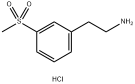 2-[3-(Methylsulfonyl)phenyl]ethylamine Hydrochloride, 1073666-57-5, 结构式