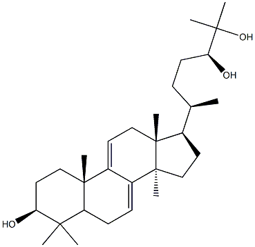 Lanosta-7,9(11)-diene-3,24,25-triol,(3b,24S)- Structure