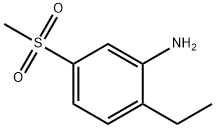 2-ethyl-5-methanesulfonylaniline Struktur