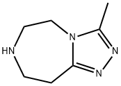 5H-1,2,4-Triazolo[4,3-d][1,4]diazepine, 6,7,8,9-tetrahydro-3-methyl- Structure