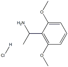 1-(2,6-ジメトキシフェニル)エタンアミン塩酸塩 化学構造式