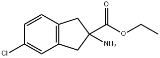 2-氨基-5-氯-2,3-二氢-1H-茚-2-甲酸乙酯, 1092448-44-6, 结构式
