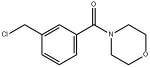 (3-(chloromethyl)phenyl)(morpholino)methanone Struktur