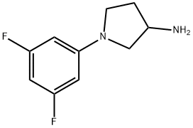 1-(3,5-difluorophenyl)pyrrolidin-3-amine Structure
