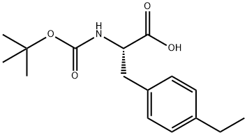 N-Boc-4-ethyl-DL-phenylalanine Struktur