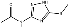 N-(3-(甲硫基)-1H-1,2,4-三唑-5-基)乙酰胺, 110984-62-8, 结构式