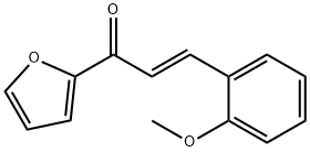 (2E)-1-(furan-2-yl)-3-(2-methoxyphenyl)prop-2-en-1-one 化学構造式
