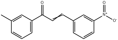 (2E)-1-(3-methylphenyl)-3-(3-nitrophenyl)prop-2-en-1-one Struktur