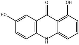 1,7-Dihydroxyacridone Structure
