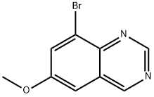 8-bromo-6-methoxy-Quinazoline 化学構造式