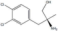 (S)-(-)-2-amino-2(3,4-dichlorobenzyl)-1-propanol Struktur