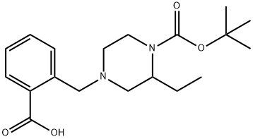 1131622-99-5 1-(2-carboxyphenylmethyl)-3-ethyl-4-Boc piperazine