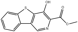 4-羟基苯并[4,5]噻吩并[3,2-C]吡啶-3-羧酸甲酯, 1133435-56-9, 结构式