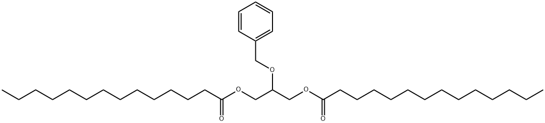 1,3-Dimyristoyl-2-O-benzylglycerol Struktur