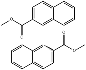 R-[1,1'-Binaphthalene]-2,2'-dicarboxylic acid 2,2'-dimethyl ester 结构式