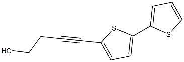 5-(4-hydroxybut-1-ynyl)-2,2'-bithiophene,1137-87-7,结构式