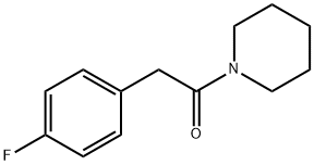 2-(4-fluorophenyl)-1-(piperidin-1-yl)ethanone Struktur