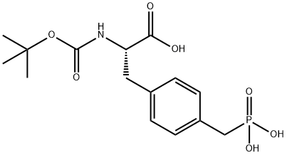 N-BOC-DL-4-磷甲基苯丙氨酸, 114791-28-5, 结构式