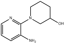 1-(3-氨基吡啶-2-基)哌啶-3-醇 结构式