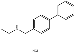 ({[1,1-biphenyl]-4-yl}methyl)(propan-2-yl)amine hydrochloride Struktur