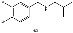[(3,4-dichlorophenyl)methyl](2-methylpropyl)amine hydrochloride Struktur