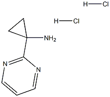 1-(pyrimidin-2-yl)cyclopropan-1-amine dihydrochloride, 1159734-42-5, 结构式