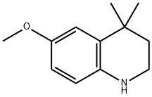 1,2,3,4-tetrahydro-6-methoxy-4,4-dimethylquinoline Struktur