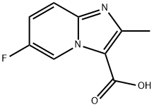 6-fluoro-2-methylimidazo[1,2-a]pyridine-3-carboxylic acid Struktur