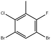 1,5-二溴-2-氯-4-氟-3-甲基苯 结构式