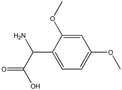 2-Amino-2-(2,4-dimethoxyphenyl)acetic Acid,116435-36-0,结构式