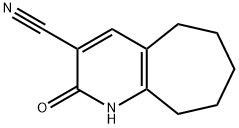 2-oxo-1H,2H,5H,6H,7H,8H,9H-cyclohepta[b]pyridine-3-carbonitrile 化学構造式