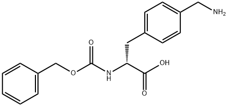 N-CBZ-D-4-氨甲基苯丙氨酸, 1177119-46-8, 结构式